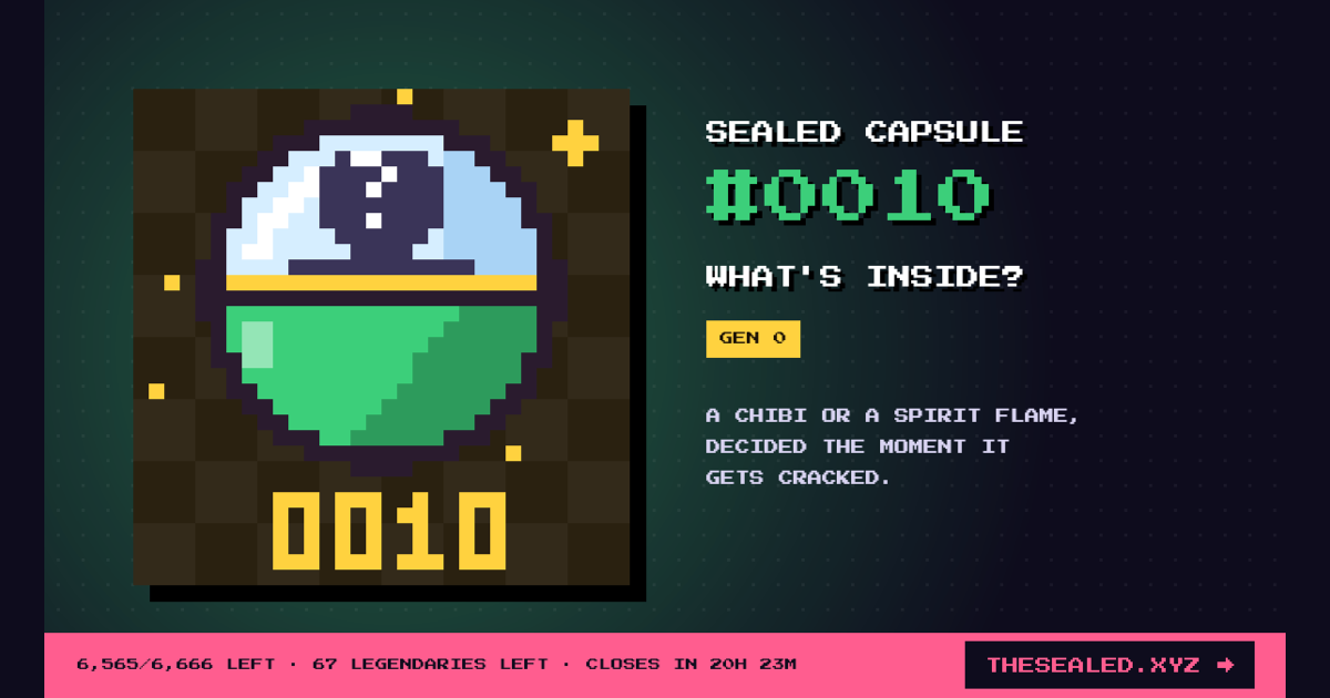 Sealed capsule #0010 · Chibi Machine