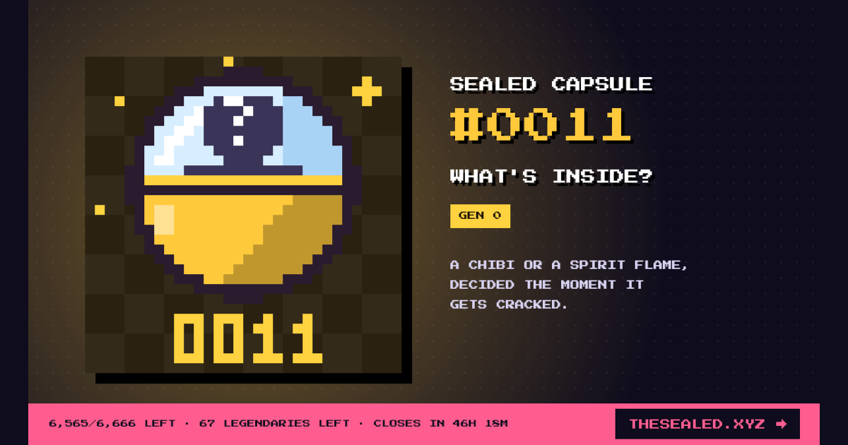 Sealed capsule #0011 · Chibi Machine