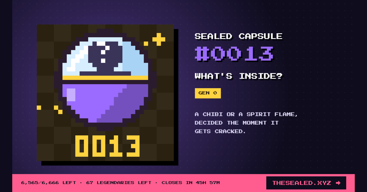 Sealed capsule #0013 · Chibi Machine