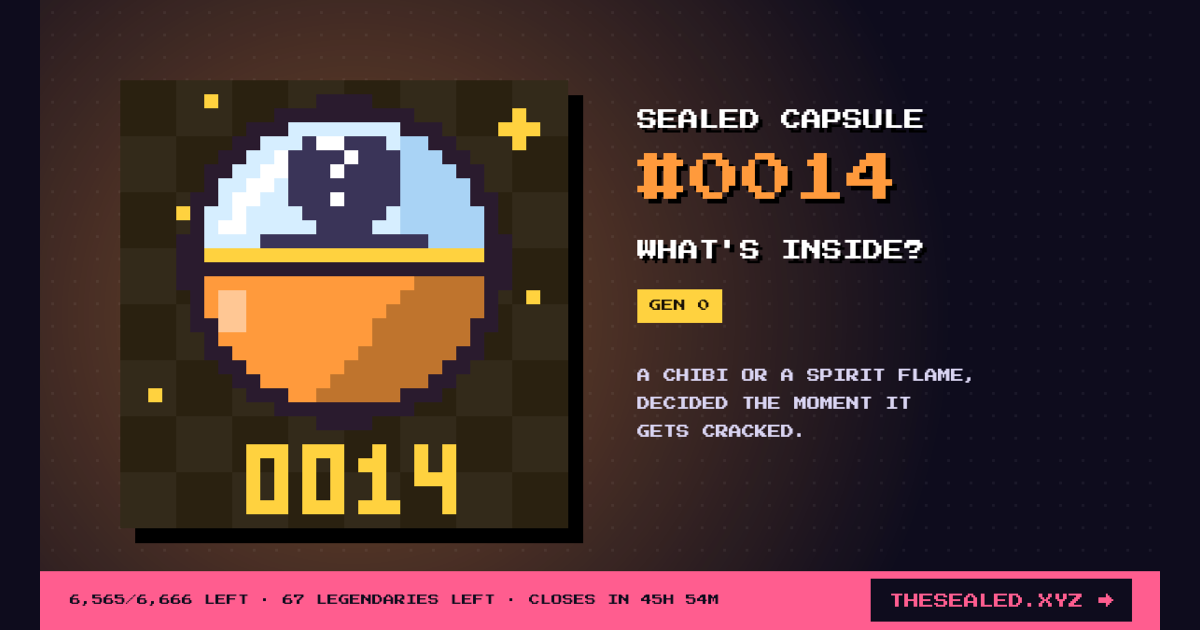 Sealed capsule #0014 · Chibi Machine