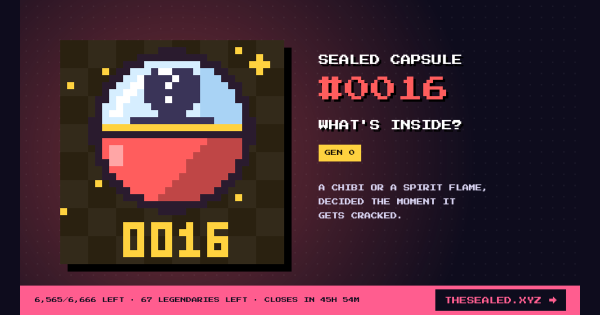 Sealed capsule #0016 · Chibi Machine