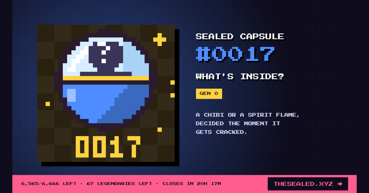 Sealed capsule #0017 · Chibi Machine