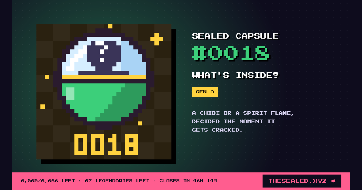 Sealed capsule #0018 · Chibi Machine
