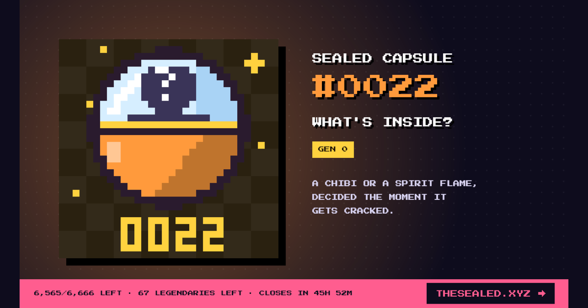 Sealed capsule #0022 · Chibi Machine