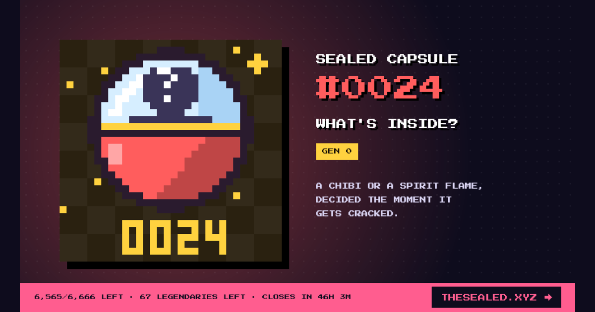 Sealed capsule #0024 · Chibi Machine