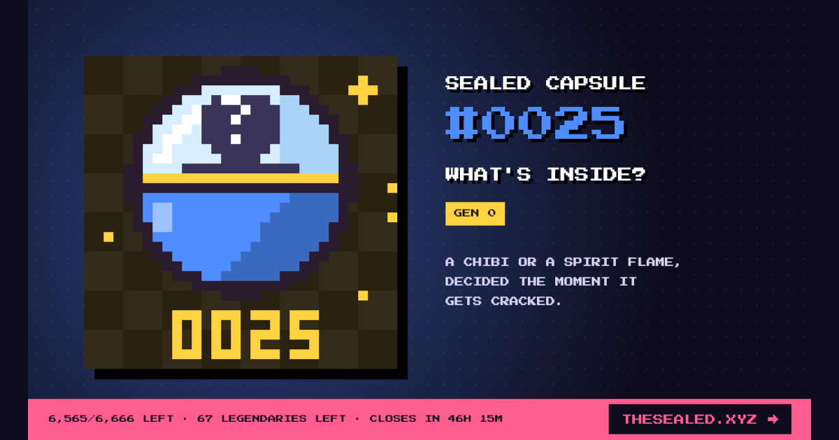 Sealed capsule #0025 · Chibi Machine