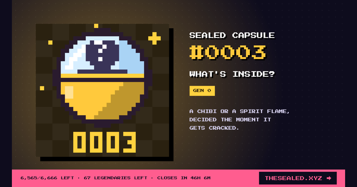 Sealed capsule #0003 · Chibi Machine