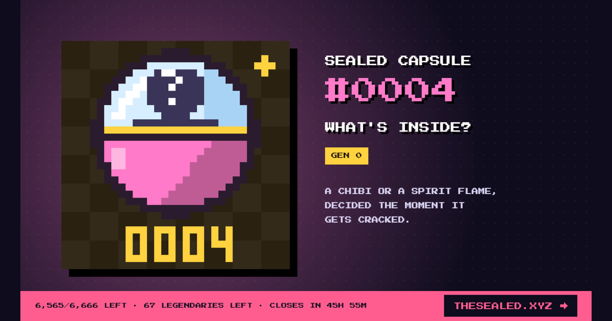 Sealed capsule #0004 · Chibi Machine